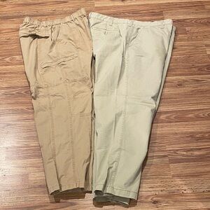 Sonoma Men's Khaki and Beige Chinos